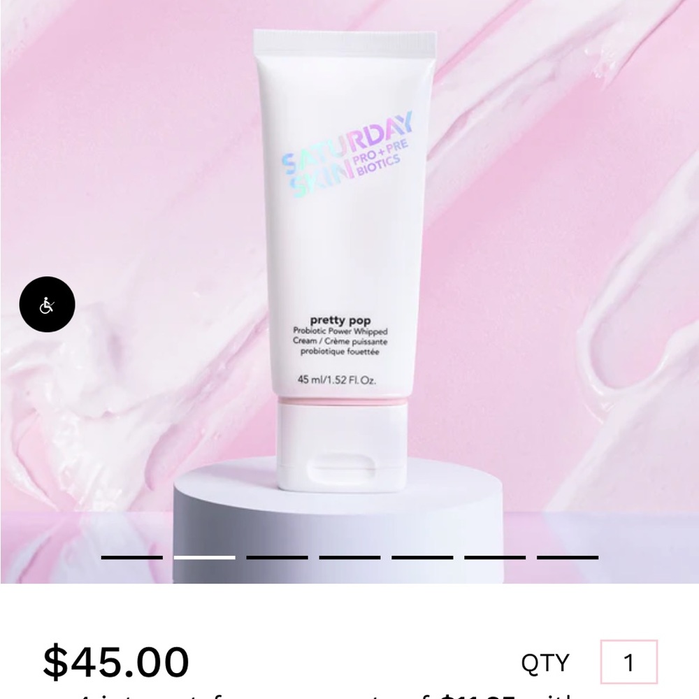 SATURDAY SKINPRETTY POP PROBIOTIC POWER WHIPPED CREAM 45ml/1.52 Fl. Oz.N…